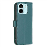 Кожен калъф тип портмоне марка BINFEN COLOR за OPPO A6x 5G - тюркоазен - 2