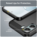 Силиконов гръб Rugged Armor за OPPO A6x 5G - черен - 0