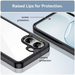 Силиконов гръб Rugged Armor за OPPO A6x 5G - черна рамка - 0