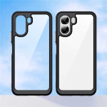 Силиконов гръб Rugged Armor за OPPO A6x 5G - черна рамка - 1