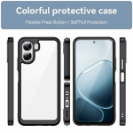 Силиконов гръб Rugged Armor за OPPO A6x 5G - черна рамка - 2