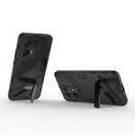 Хибриден гръб със стойка марка BIBERCAS за OPPO Reno 13 Pro 5G - черен - 1