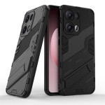 Хибриден гръб със стойка марка BIBERCAS за OPPO Reno 13 Pro 5G - черен - 2