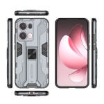 Хибриден гръб със стойка за Oppo Reno13 Pro 5G - сив - 0