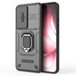 Хибриден гръб със стойка и слайдър за камера за OPPO Reno 13 Pro 5G - черен - 2