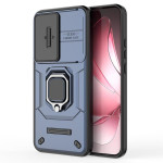 Хибриден гръб със стойка и слайдър за камера за OPPO Reno 13 Pro 5G - тъмно син - 2
