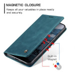 Калъф страничен flip марка CASEME за OPPO Reno 13 Pro 5G – тюркоазен - 3