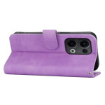 Кожен калъф страничен flip марка Dierfeng за OPPO Reno 13 Pro 5G – лилав - 1 Кожен калъф страничен flip марка Dierfeng за OPPO Reno 13 Pro 5G – лилав - 1