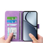 Кожен калъф страничен flip марка Dierfeng за OPPO Reno 13 Pro 5G – лилав - 0 Кожен калъф страничен flip марка Dierfeng за OPPO Reno 13 Pro 5G – лилав - 0