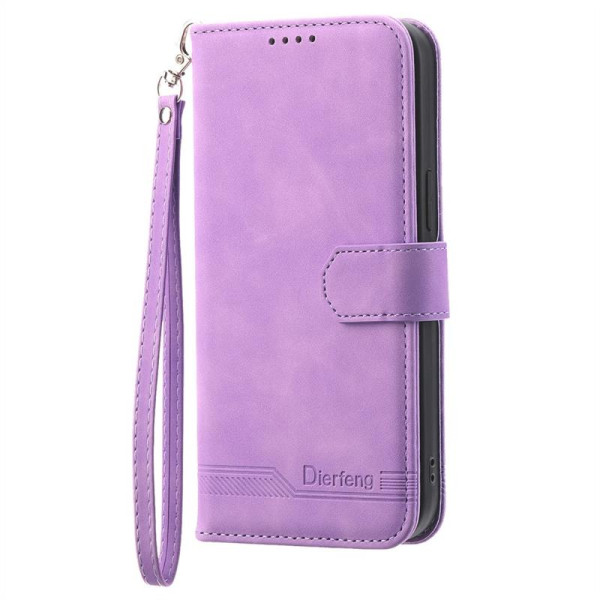 Кожен калъф страничен flip марка Dierfeng за OPPO Reno 13 Pro 5G – лилав Кожен калъф страничен flip марка Dierfeng за OPPO Reno 13 Pro 5G – лилав