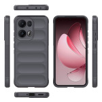 Подсилен силиконов гръб на ленти за Oppo Reno 13 Pro 5G - тъмно сив - 0