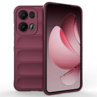 Подсилен силиконов гръб на ленти за Oppo Reno 13 Pro 5G - винено червен
