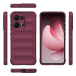 Подсилен силиконов гръб на ленти за Oppo Reno 13 Pro 5G - винено червен - 1