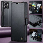 Кожен калъф страничен flip марка CASEME за Oppo Reno 13F 5G – черен Кожен калъф страничен flip марка CASEME за Oppo Reno 13F 5G – черен