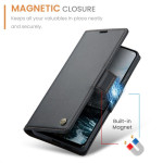Кожен калъф страничен flip марка CASEME за Oppo Reno 13F 5G – черен - 2 Кожен калъф страничен flip марка CASEME за Oppo Reno 13F 5G – черен - 2