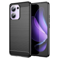 Силиконов гръб Rugged Armor за Oppo Reno 13F 5G - черен