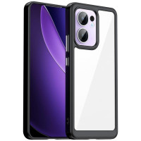 Силиконов гръб Rugged Armor за Oppo Reno 13F 5G - черна рамка