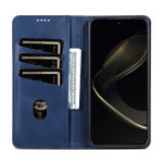 Кожен калъф страничен flip марка AZNS за OPPO Reno 14F – тъмно син - 2