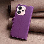 Кожен калъф тип портмоне марка BINFEN COLOR за OPPO Reno 14F - лилав - 2 Кожен калъф тип портмоне марка BINFEN COLOR за OPPO Reno 14F - лилав - 2