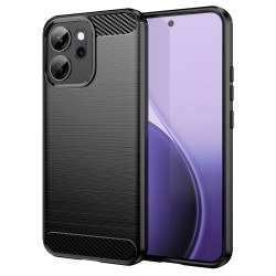 Силиконов гръб Rugged Armor за OPPO Reno 14F - черен