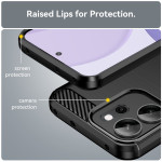 Силиконов гръб Rugged Armor за OPPO Reno 14F - черен - 0