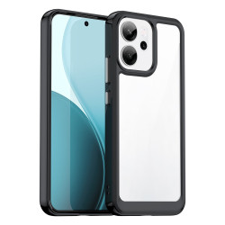 Силиконов гръб Rugged Armor за OPPO Reno 14F - черна рамка