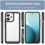 Силиконов гръб Rugged Armor за OPPO Reno 14F - черна рамка - 1