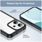 Силиконов гръб Rugged Armor за OPPO Reno 14F - черна рамка - 0