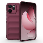 Подсилен силиконов гръб на ленти за OPPO Reno 14F - винено червен