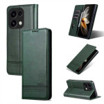Кожен калъф страничен flip марка AZNS за OPPO Reno 16 Pro 5G – тъмно зелен - 1