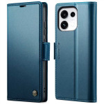 Кожен калъф страничен flip марка CASEME за OPPO Reno 16 Pro 5G – син Кожен калъф страничен flip марка CASEME за OPPO Reno 16 Pro 5G – син