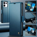 Кожен калъф страничен flip марка CASEME за OPPO Reno 16 Pro 5G – син - 1 Кожен калъф страничен flip марка CASEME за OPPO Reno 16 Pro 5G – син - 1