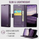 Кожен калъф страничен flip марка CASEME за OPPO Reno 16 Pro 5G – лилав - 2 Кожен калъф страничен flip марка CASEME за OPPO Reno 16 Pro 5G – лилав - 2