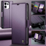 Кожен калъф страничен flip марка CASEME за OPPO Reno 16 Pro 5G – лилав - 1 Кожен калъф страничен flip марка CASEME за OPPO Reno 16 Pro 5G – лилав - 1