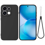 Силиконов гръб с верижка за OPPO Reno 16 Pro 5G - черен