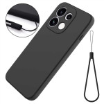 Силиконов гръб с верижка за OPPO Reno 16 Pro 5G - черен - 2
