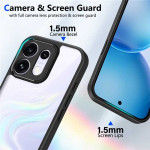 Силиконов гръб Rugged Armor за OPPO Reno 16 Pro 5G - черна рамка - 1