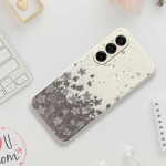 Силиконов гръб за Samsung Galaxy А17 5G - сиви цветя - 0 Силиконов гръб за Samsung Galaxy А17 5G - сиви цветя - 0