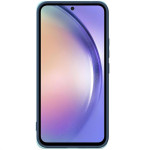 Силиконов гръб с кръгла стойка за Samsung Galaxy А17 5G - син - 0