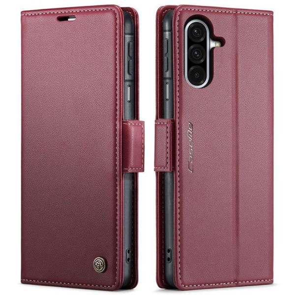 Кожен калъф страничен flip марка CASEME за Samsung Galaxy А17 5G – винено червен Кожен калъф страничен flip марка CASEME за Samsung Galaxy А17 5G – винено червен