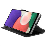 Калъф тип портмоне с магнитна закопчалка и огледалце за Samsung Galaxy А17 5G - черен - 0 Калъф тип портмоне с магнитна закопчалка и огледалце за Samsung Galaxy А17 5G - черен - 0