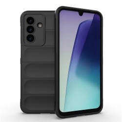 Подсилен силиконов гръб на ленти за Samsung Galaxy А17 5G - черен