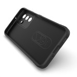 Подсилен силиконов гръб на ленти за Samsung Galaxy А17 5G - черен - 0