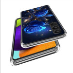 Силиконов гръб за Samsung Galaxy A26 5G - сини рози - 0