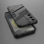 Хибриден гръб със стойка марка BIBERCAS за Samsung Galaxy A26 5G - черен - 0