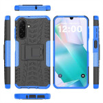 Двупластов гръб със стойка за Samsung Galaxy A26 5G - син - 2