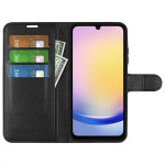Кожен калъф тип портмоне за Samsung Galaxy A26 5G - черен - 1 Кожен калъф тип портмоне за Samsung Galaxy A26 5G - черен - 1