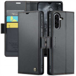 Кожен калъф страничен flip марка CASEME за Samsung Galaxy A26 5G – черен Кожен калъф страничен flip марка CASEME за Samsung Galaxy A26 5G – черен