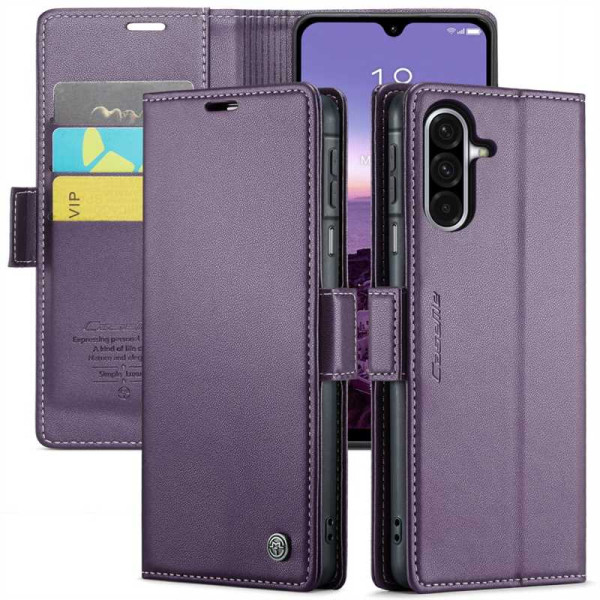 Кожен калъф страничен flip марка CASEME за Samsung Galaxy A26 5G – лилав Кожен калъф страничен flip марка CASEME за Samsung Galaxy A26 5G – лилав