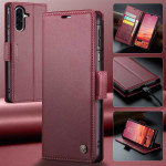 Кожен калъф страничен flip марка CASEME за Samsung Galaxy A26 5G – винено червен - 0 Кожен калъф страничен flip марка CASEME за Samsung Galaxy A26 5G – винено червен - 0